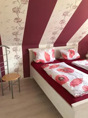 Ein Bett oder Betten in einem Zimmer der Unterkunft Ferienwohnung Wiskow in Goslar