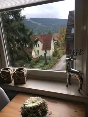 Ein allgemeiner Bergblick oder ein Berglick von der Ferienwohnung aus