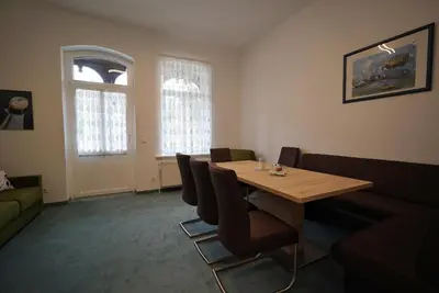 Ein Sitzbereich in der Unterkunft Ferienhaus Clorinda