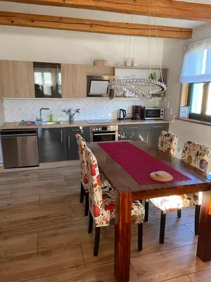 Küche/Küchenzeile in der Unterkunft Schöne gemütliche Ferienwohnung mit Kamin I im Harz