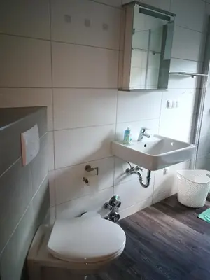 Ein Badezimmer in der Unterkunft Ravensbergblick - harzlich willkommen in Bad Sachsa