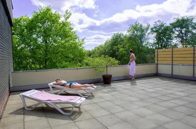 Ein Balkon oder eine Terrasse in der Unterkunft App 362 Panoramic Hohegeiß
