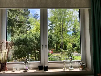 Ein Garten an der Unterkunft FeWo HarzRomantik