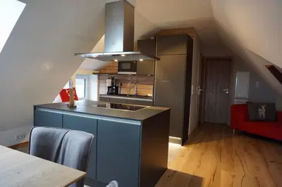 Küche/Küchenzeile in der Unterkunft Braunlage Lodge