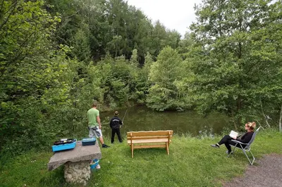Naturlandschaft in der Nähe des Campingplatzes
