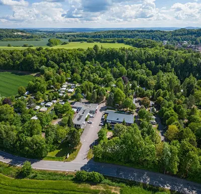 Naturlandschaft in der Nähe des Campingplatzes