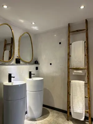 Ein Badezimmer in der Unterkunft Die Altstadt Appartements Caprice
