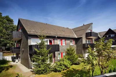 Das Gebäude in dem sich die Ferienwohnung befindet