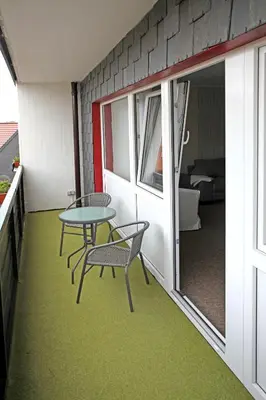 Ein Sitzbereich in der Unterkunft Appartementanlage Vierjahreszeiten