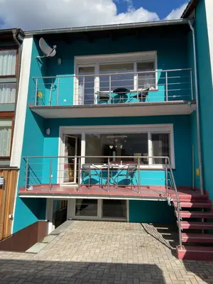 Ein Balkon oder eine Terrasse in der Unterkunft Ferienhaus Kleine Auszeit