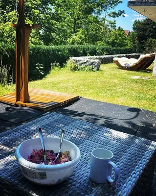 Ein Garten an der Unterkunft Panorama Lodge Hohegeiß Sport und Erholung im Harz