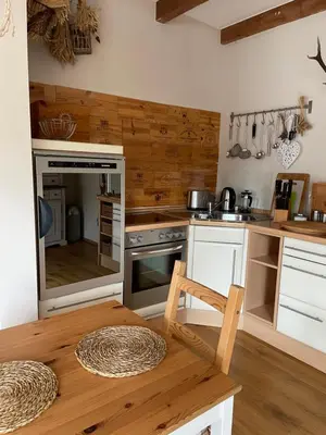 Küche/Küchenzeile in der Unterkunft Ferienwohnung Sternstube De Luxe