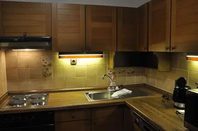 Küche/Küchenzeile in der Unterkunft Ferienwohnung Fynns PeerLe