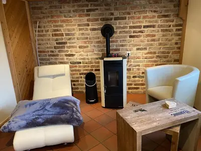 Ein Sitzbereich in der Unterkunft Retreat with Private Garden
