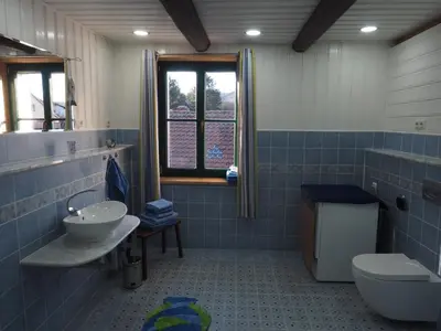 Ein Badezimmer in der Unterkunft Schöne gemütliche Ferienwohnung mit Kamin II im Harz