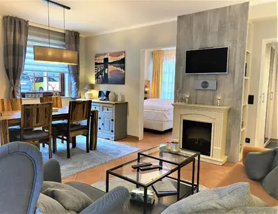 Grundriss der Unterkunft Luxus Ferienwohnung Ausspann