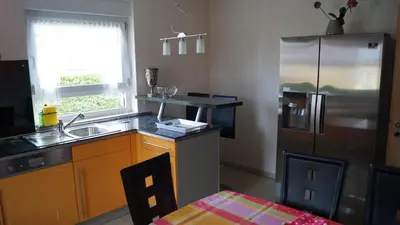 Küche/Küchenzeile in der Unterkunft Ferienhaus Familie Müller