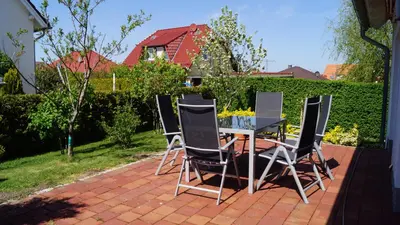 Ein Garten an der Unterkunft Ferienhaus Familie Müller