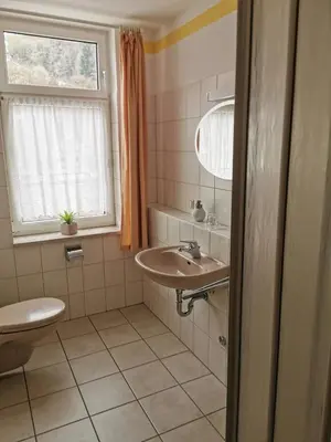 Ein Badezimmer in der Unterkunft Hotel Gasthaus Bodetal