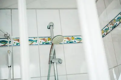Ein Badezimmer in der Unterkunft Große Wohnung - Boxspring - Rodelwiese - Balkon - 4 Personen