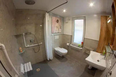 Ein Badezimmer in der Unterkunft Harznest