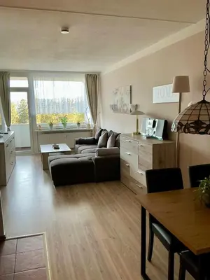 Ein Sitzbereich in der Unterkunft App 507 Bocksbergblick im Ferienpark Hahnenklee Haus 1