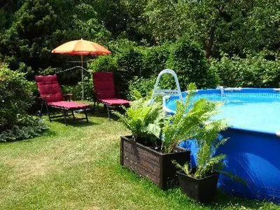 Der Swimmingpool an oder in der Nähe von Ferienwohnungen Weber