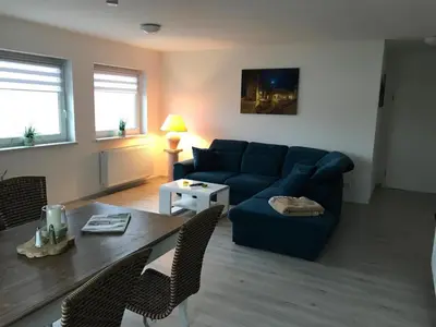 Ein Sitzbereich in der Unterkunft Karins Ferienwohnung