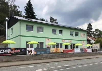 Das Gebäude in dem sich die Ferienwohnung befindet