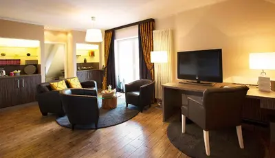 TV/Unterhaltungsangebot in der Unterkunft REGIOHOTEL Berghotel Ilsenburg - #Panoramablick #Wellness #Wallbox #GroßesAbendbuffet