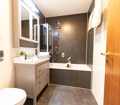 Ein Badezimmer in der Unterkunft Apartment Mittendrin in Bad Harzburg