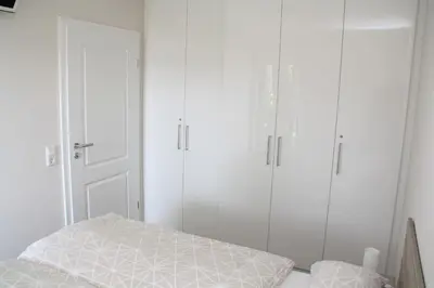 Ein Bett oder Betten in einem Zimmer der Unterkunft Apartment am Hütteberg