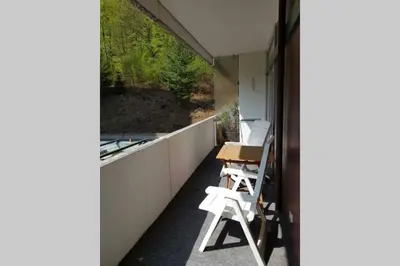 Ein Balkon oder eine Terrasse in der Unterkunft Gaber