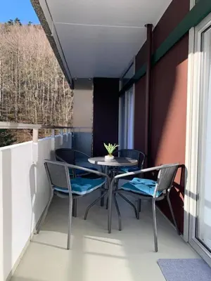 Ein Balkon oder eine Terrasse in der Unterkunft Mariposa 3 incl Pool & Sauna