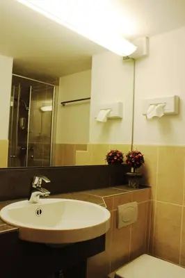Ein Badezimmer in der Unterkunft Altes Forsthaus Braunlage