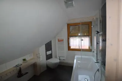 Ein Badezimmer in der Unterkunft Haus Harzblick