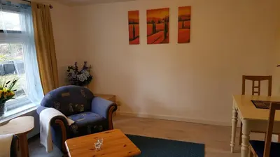 Ein Sitzbereich in der Unterkunft Ferienhaus Monarda