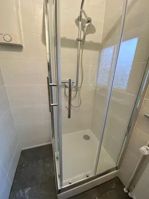 Ein Badezimmer in der Unterkunft Ferienwohnung Waschinski