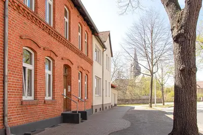 Das Gebäude in dem sich die Ferienwohnung befindet