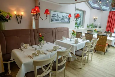 Ein Restaurant oder anderes Speiselokal in der Unterkunft Walpurgishof