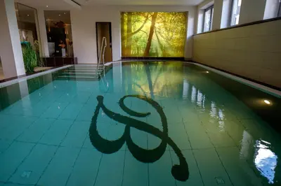 Der Swimmingpool an oder in der Nähe von Walpurgishof