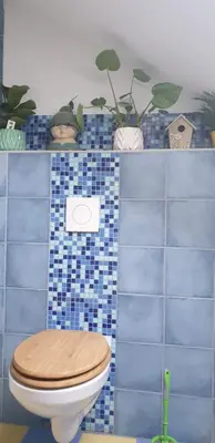 Ein Badezimmer in der Unterkunft Gartenlaube