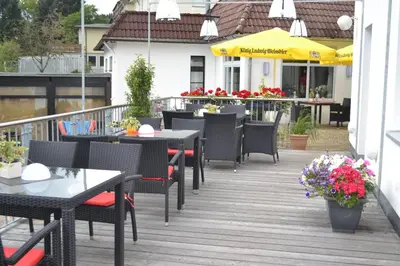 Ein Balkon oder eine Terrasse in der Unterkunft Bremer Schlüssel