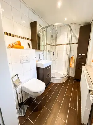 Ein Badezimmer in der Unterkunft Ferienwohnung im Ottenhai (1.OG)