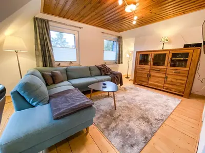 Ein Sitzbereich in der Unterkunft Ferienwohnung im Ottenhai (1.OG)