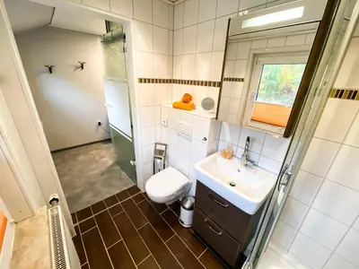 Ein Badezimmer in der Unterkunft Ferienwohnung im Ottenhai (1.OG)