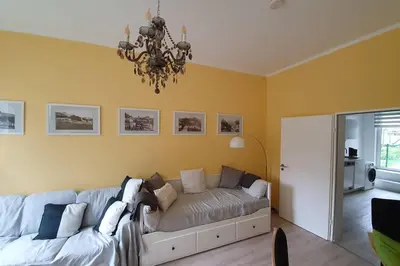 Ein Bett oder Betten in einem Zimmer der Unterkunft Ehem. Berg Apotheke