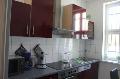 Küche/Küchenzeile in der Unterkunft Ferienwohnung Altstadtdomizil