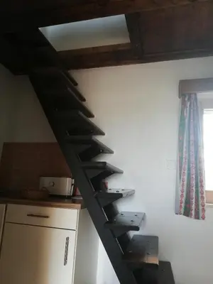 Küche/Küchenzeile in der Unterkunft Auerberg Blick