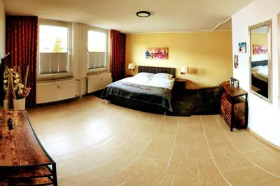 Ein Bett oder Betten in einem Zimmer der Unterkunft Altstadt Appartement Goslar